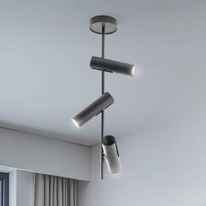 SIGMA Stropní bodové osvětlení Leda 3, antracit, 3 žárovky, ocel, výška 76 cm, stmívatelný, Černá, Obývací pokoj / jídelna, kov, Moderní