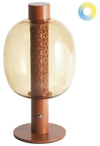 LED bezdrátová stolní lampa PULANGI se stmívačem Kov Hnědá
