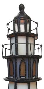 Stolní lampa Tiffany Lighthouse - 11*11*25 cm