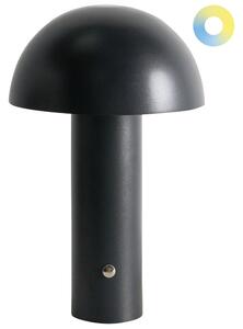 LED bezdrátová stolní lampa BOJO se stmívačem Kov Černá