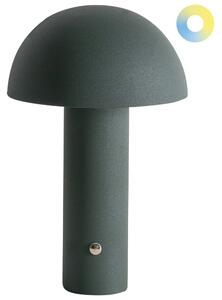 LED bezdrátová stolní lampa BOJO se stmívačem Kov Tmavě zelená