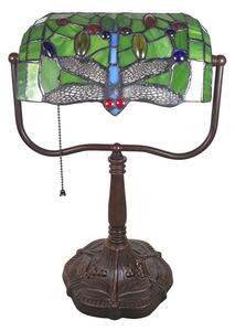 Stolní Tiffany lampa Libellule - 25*25*42 cm E27/max 1*60W