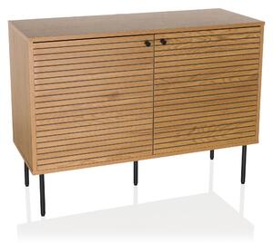 Hjh LIVING Příborník LINNO S Komoda Skříňka s knoflíkovou rukojetí 74,0 x 100,0 x 40,0 cm