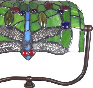 Stolní Tiffany lampa Libellule - 25*25*42 cm E27/max 1*60W