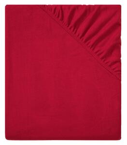 LIVARNO home Fleecové napínací prostěradlo, 90-100 x 200 cm (červená) (100356468003)