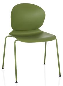 Hjh OFFICE čtyřnohá židle T36 VI plastová židle, max. nosnost 130 kg