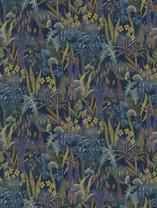 Vliesová obrazová tapeta na zeď, modrá, listy, FW4005-4, Feature Walls, Decoprint