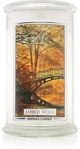 Kringle Candle Amber Wood vonná svíčka 624 g