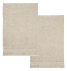 Béžové froté bavlněné osušky v sadě 2 ks 90x140 cm Anti-Bacterial – Catherine Lansfield