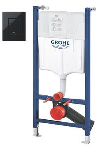 Sada podomítkový WC modul Grohe Solido 38971000, splachovací tlačítko Grohe Even 38966KV0