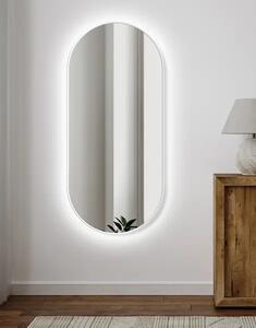 Zrcadlo Zeta SLIM bílé LED Ambient 60 x 80 cm