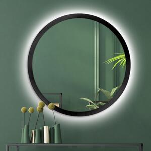 Zrcadlo Scandi Bold LED Black o 95 cm