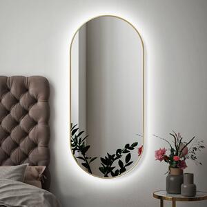 Zrcadlo Zeta SLIM Gold LED Ambient 60 x 150 cm