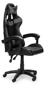 MODERNHOME Herní židle Chair černo-šedá
