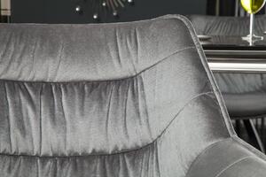 Jídelní židle BRUNO II, samet, šedá