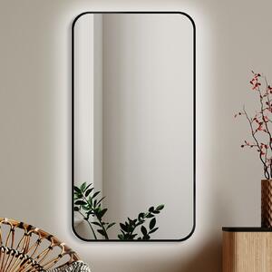 Zrcadlo Mirel SLIM LED Ambient Black 90 x 120 cm