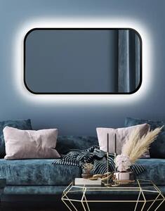 Zrcadlo Mirel LED Ambient Black 90 x 120 cm