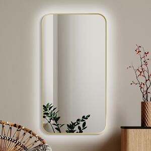 Zrcadlo Mirel SLIM LED Ambient Gold 90 x 120 cm