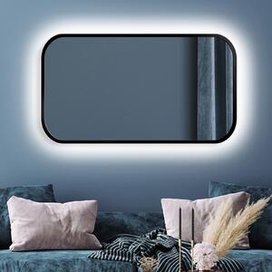 Zrcadlo Mirel LED Ambient Black 80 x 120 cm