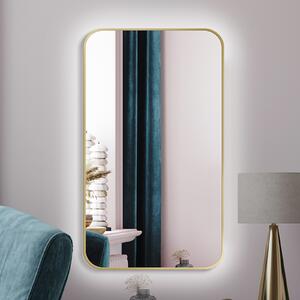 Zrcadlo Mirel LED Ambient Gold 80 x 120 cm