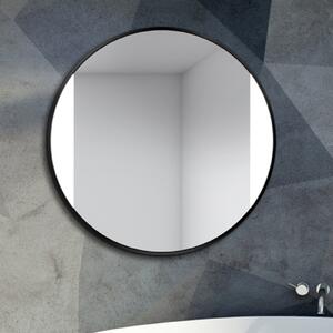 Zrcadlo Sido LED Black o 80 cm