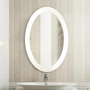 Zrcadlo Balde Oval bílé 75 x 120 cm