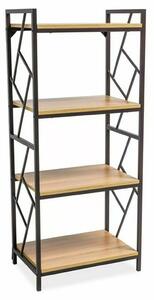 Signal Regál Tablo 04 140 cm dub přírodní/černý