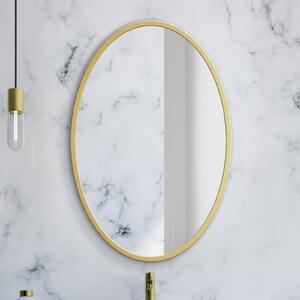 Zrcadlo Oval Gold 75 x 120 cm