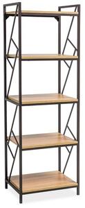 Signal Regál Tablo 05 180 cm dub přírodní/černý