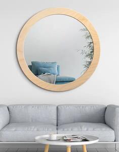Zrcadlo Nordic Balde Wood o 90 cm