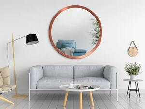 Zrcadlo Nordic Balde Copper o 90 cm