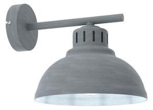 Nástěnná lampa SVEN 1xE27/15W/230V šedá