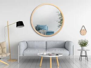 Zrcadlo Nordic Balde Wood o 90 cm