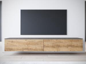 TV stolek Dlone 180, Barva: matera / breslau kaštan, Osvětlení: bez osvětlení 5903211454530