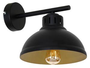 Nástěnná lampa SVEN 1xE27/15W/230V černá/zlatá