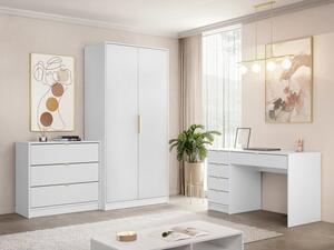 Sestava do ložnice Razimo IV, Barva dřeva: Bílý velvet 5903211429040