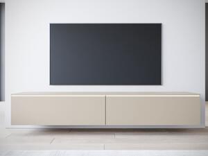 TV stolek Dlone 180, Barva: kašmírová béžová, Osvětlení: osvětlení LED - bílé 5903211454608