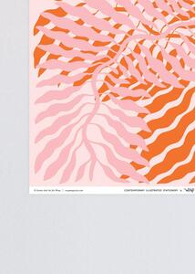 Wrap Dárkový balící papír by Linnéa Andersson oranžový růžový