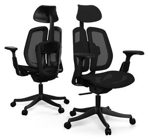 Ergonomická kancelářská židle Liftor Active, černá (síťovina)