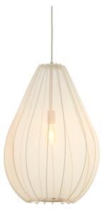 Béžové závěsné svítidlo s textilním stínidlem ø 50 cm Itela – Light & Living