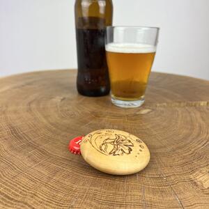 Dřevěný otvírák na pivo Casper, javor