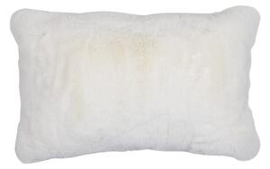 Bílý plyšový měkoučký polštář Soft Teddy White Off - 30*15*50cm