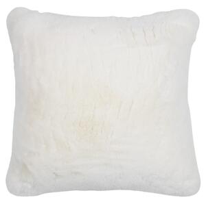 Bílý plyšový měkoučký polštář Soft Teddy White Off - 45*15*45cm
