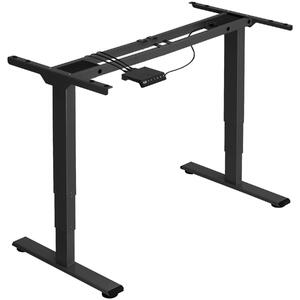 Tectake Výškově nastavitelný rám stolu Twain 110-168x60x60-125cm - černá