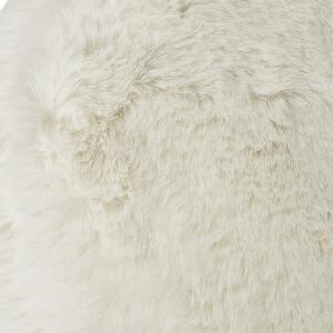 Bílý plyšový měkoučký polštář Soft Teddy White Off - 45*15*45cm