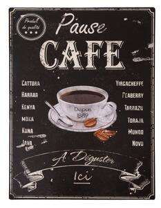 Plechová cedule Antic Line Pause Café, 25 x 33 cm