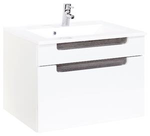 SKŘÍŇKA S UMYVADLEM, bílá, barvy stříbrného dubu, bílá, 80/54/47 cm Held - Koupelnové série, Online Only