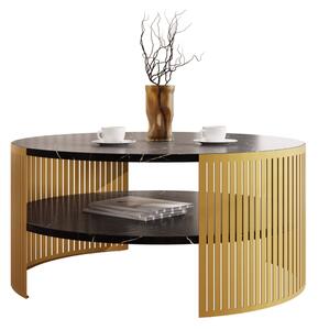 Konferenční stolek Zinzit Gold, Barva: zlatá / kašmír 5903211413032