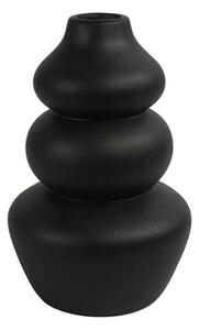 Černá keramická váza CAIRN 22 cm