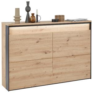 BOTNÍK, černá, dub artisan, Voleo - Botníky